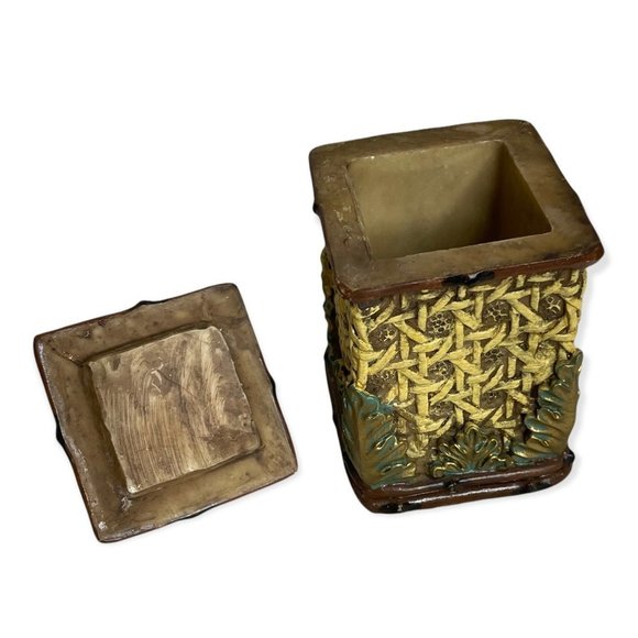 Small Trinket Box Rustic Tree Cabin Decor Oriental Ring Box - Picture 9 of 12